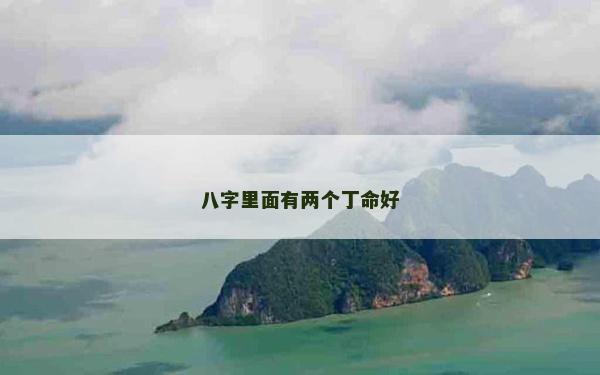 八字里面有兩個丁命好
