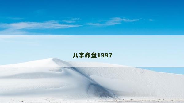 八字命盤1997