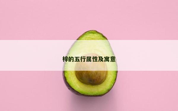 梓的五行屬性及寓意