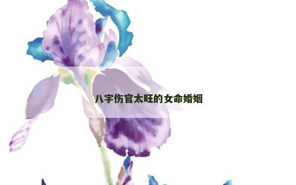八字傷官太旺的女命婚姻
