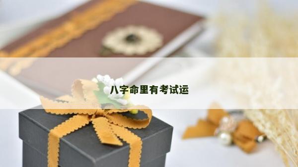 八字命里有考試運