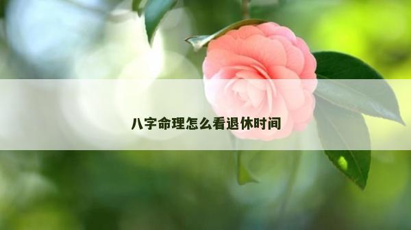 八字命理怎么看退休時(shí)間