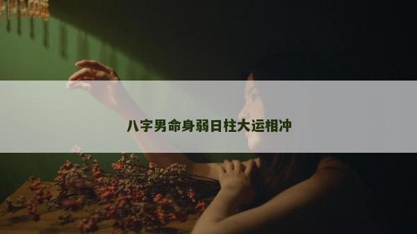 八字男命身弱日柱大運相沖