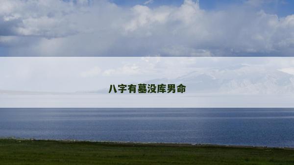 八字有墓沒庫男命 八字有墓沒庫男命