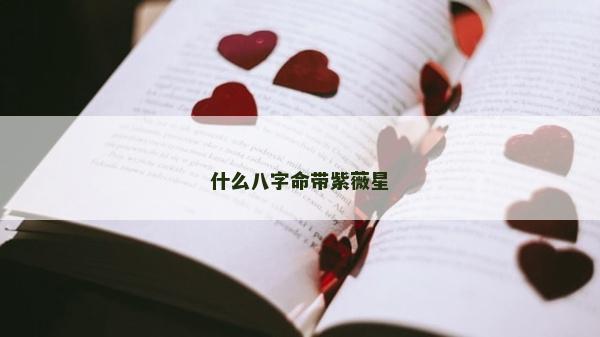 什么八字命帶紫薇星 什么八字命帶紫薇星