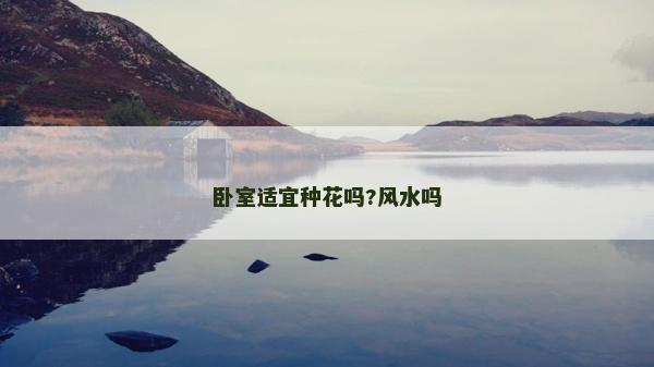 臥室適宜種花嗎?風水嗎