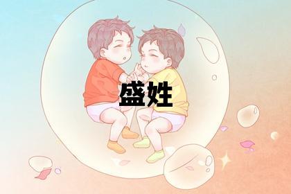 盛姓有創意的男寶寶名字