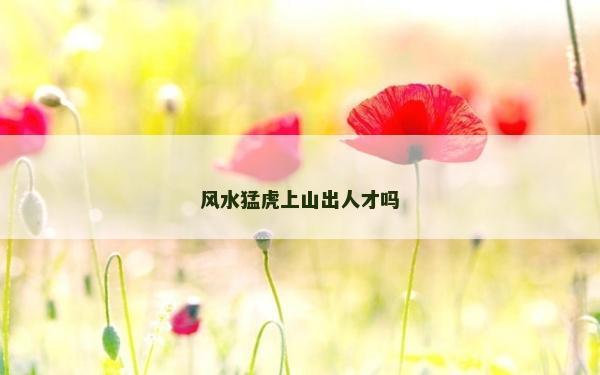 風水猛虎上山出人才嗎