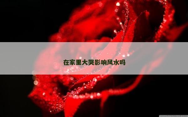 在家里大哭影響風水嗎
