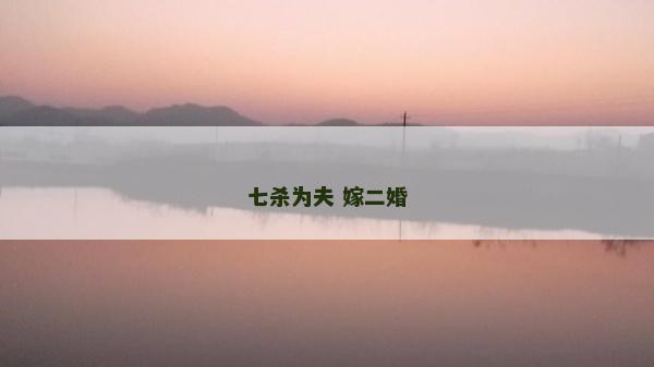 七殺為夫 嫁二婚