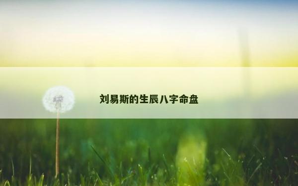 劉易斯的生辰八字命盤 劉易斯的生辰八字命盤