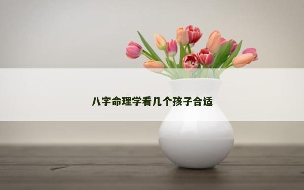 八字命理學看幾個孩子合適 八字命理學看幾個孩子合適