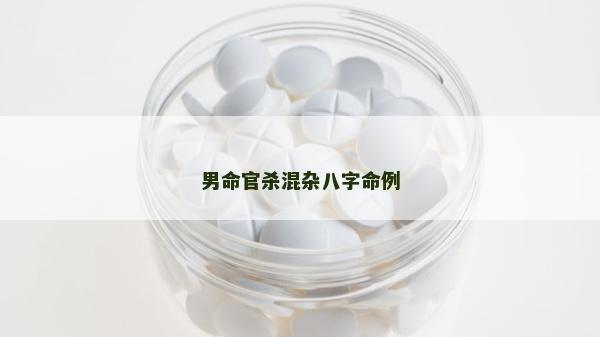 男命官殺混雜八字命例