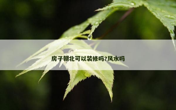 房子朝北可以裝修嗎?風(fēng)水嗎