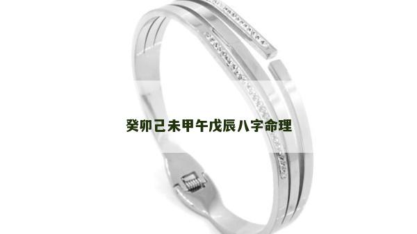 癸卯己未甲午戊辰八字命理 癸卯己未甲午戊辰八字命理