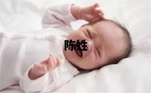 陳姓取名朗朗上口的男寶寶名字