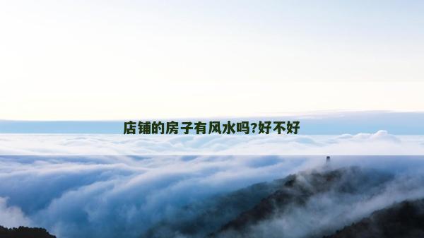 店鋪的房子有風水嗎?好不好