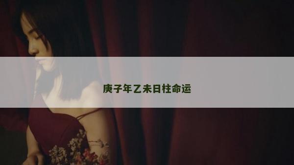 庚子年乙未日柱命運
