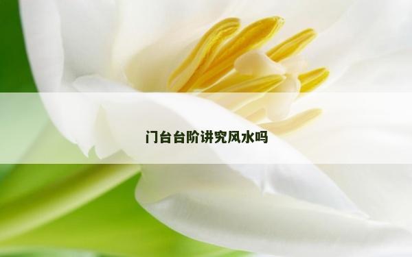 門臺臺階講究風水嗎