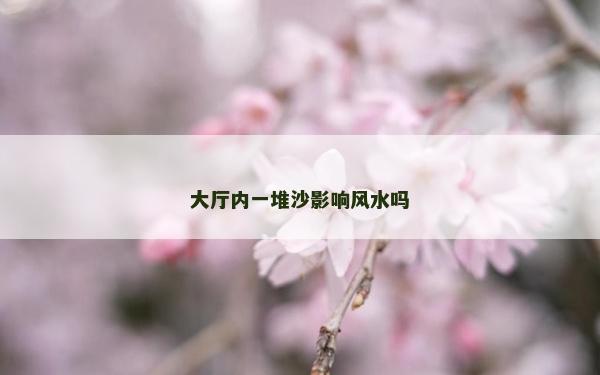 大廳內(nèi)一堆沙影響風(fēng)水嗎