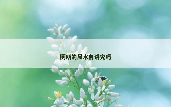 廁所的風水有講究嗎