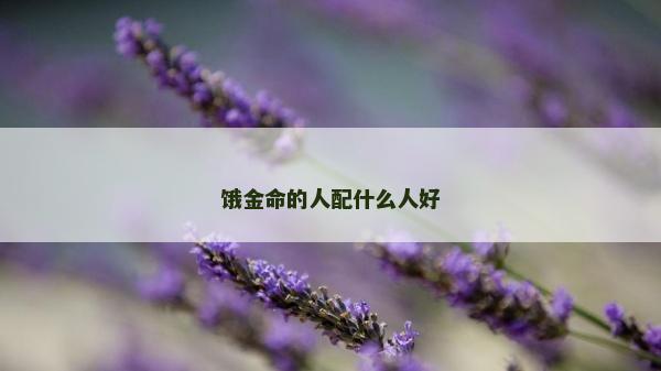 餓金命的人配什么人好