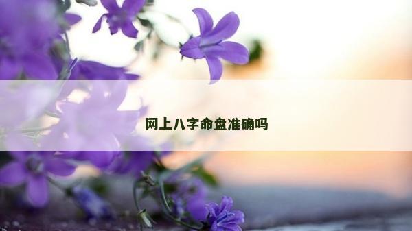 網上八字命盤準確嗎