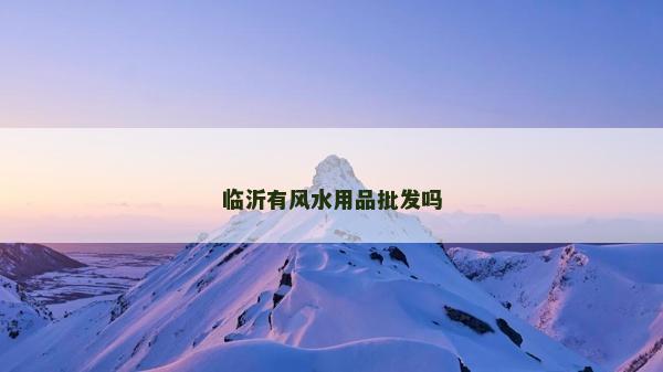 臨沂有風水用品批發嗎