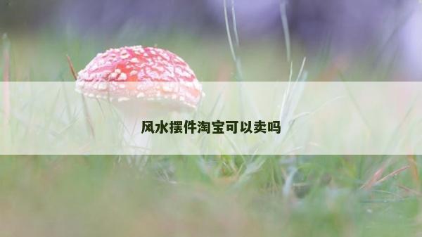 風水擺件淘寶可以賣嗎