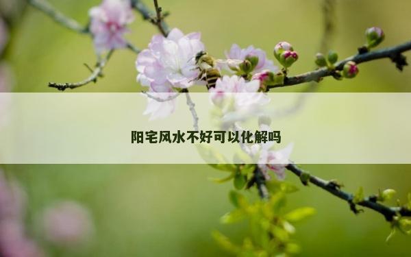 陽宅風(fēng)水不好可以化解嗎