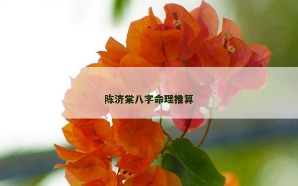 陳濟棠八字命理推算