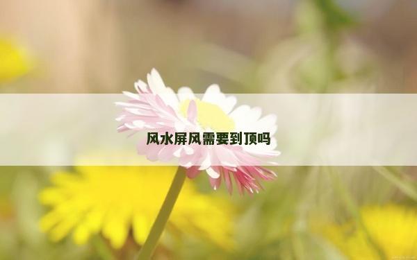 風水屏風需要到頂嗎