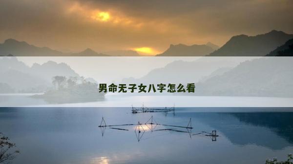 男命無子女八字怎么看