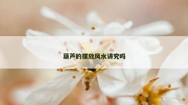 葫蘆的擺放風水講究嗎