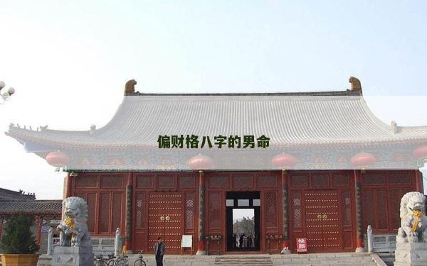 偏財格八字的男命 偏財格八字的男命