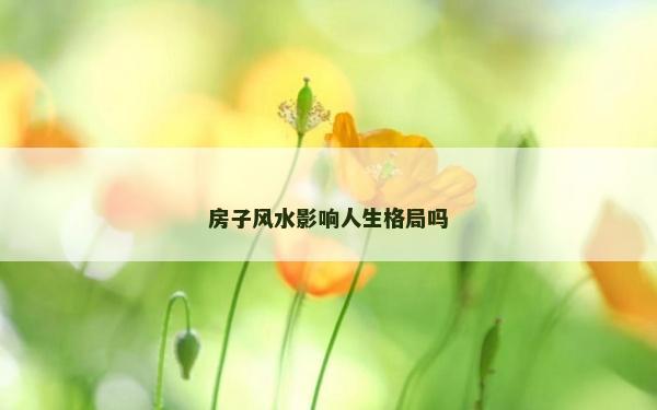 房子風水影響人生格局嗎