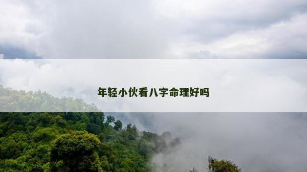 年輕小伙看八字命理好嗎