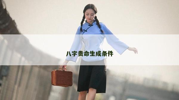 八字貴命生成條件