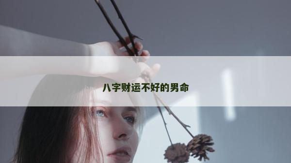 八字財運不好的男命