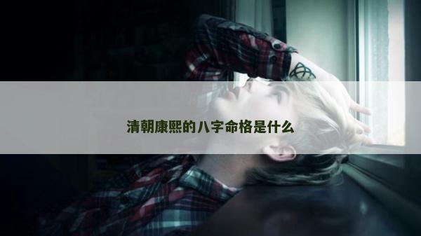 清朝康熙的八字命格是什么