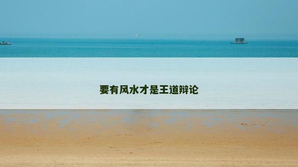 要有風(fēng)水才是王道辯論