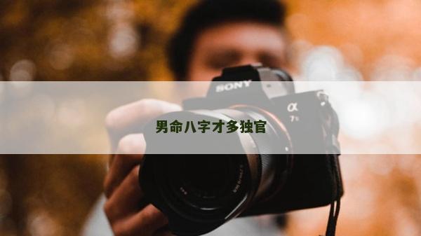 男命八字才多獨官