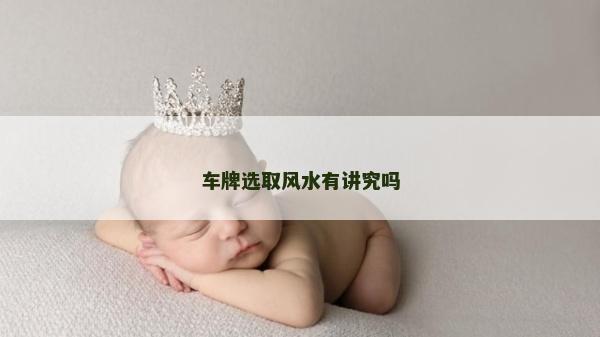 車牌選取風水有講究嗎