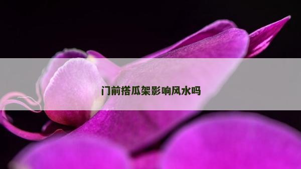 門前搭瓜架影響風水嗎