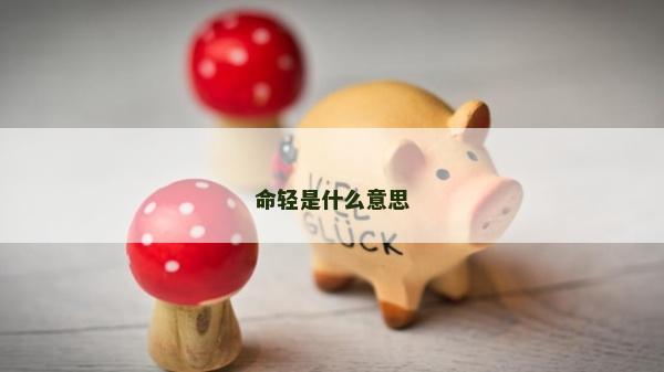 命輕是什么意思