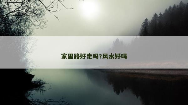家里路好走嗎?風水好嗎
