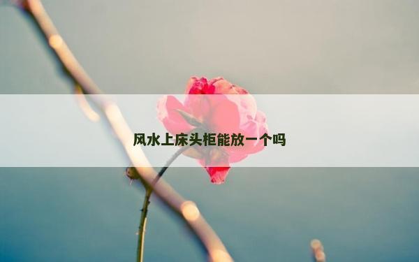 風水上床頭柜能放一個嗎