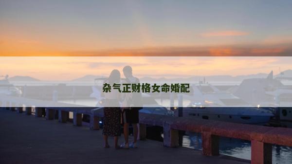雜氣正財格女命婚配