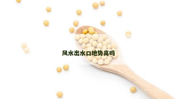 風(fēng)水出水口地勢(shì)高嗎