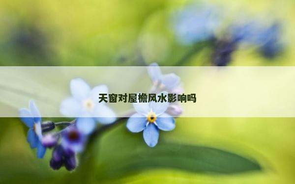 天窗對屋檐風水影響嗎